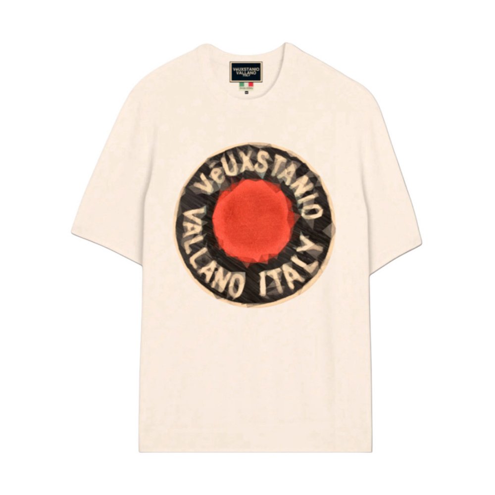 Blurry Crystal Studded Embroidered Signature Crewneck T-Shirt