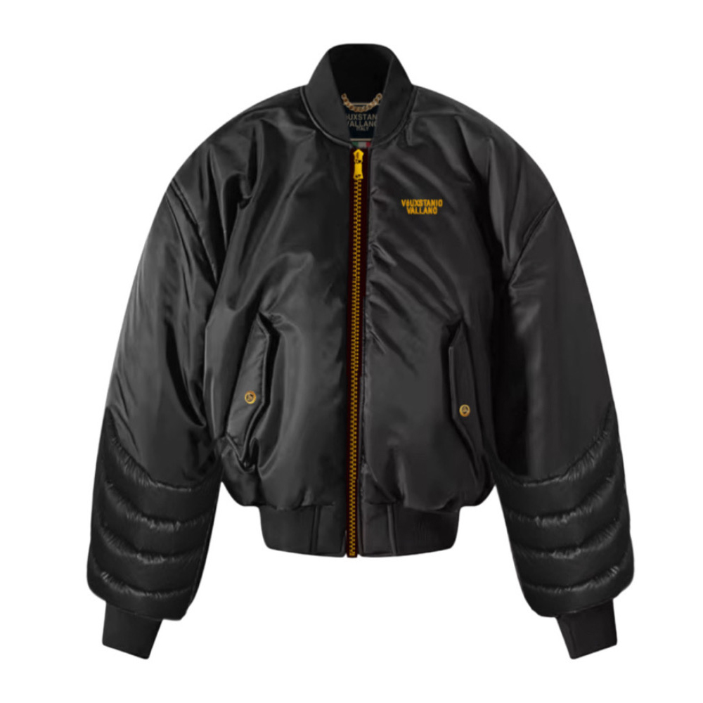Padded Mézseire Flight House Bomber Jacket